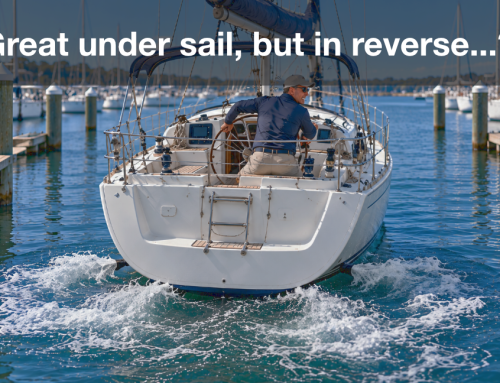 The propeller disappears under sale. But what happens when you need reverse?